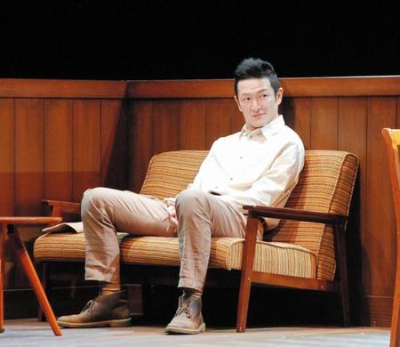 ５キロ痩せたという中村獅童＝東京・Ｂｕｎｋａｍｕｒａシアターコクーン