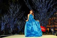 クリスマスイルミネーション点灯式に登場した森星＝六本木ヒルズアリーナ（撮影・三好信也）