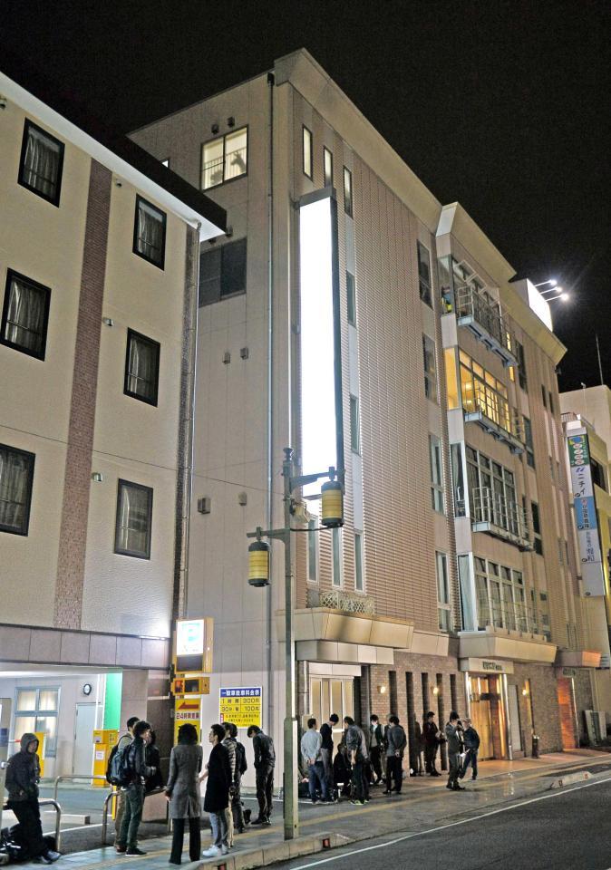　阿藤さんの遺体が安置されているとされる葬儀場＝小田原市内