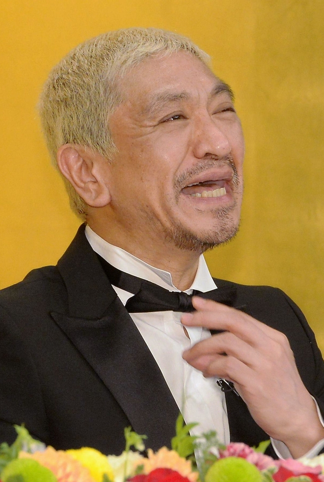 大みそかスペシャル「絶対に笑ってはいけない名探偵２４時！」をＰＲするダウンタウン・松本人志＝都内の日本テレビ