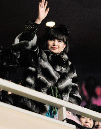 コンサートに姿を見せた黒柳徹子＝日本武道館