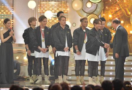 　第４８回日本有線大賞を受賞した三代目ＪＳＢ＝グランドプリンスホテル新高輪