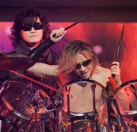 本番にむけリハーサルしたＸ　ＪＡＰＡＮ＝ＮＨＫホール（撮影・堀内翔）