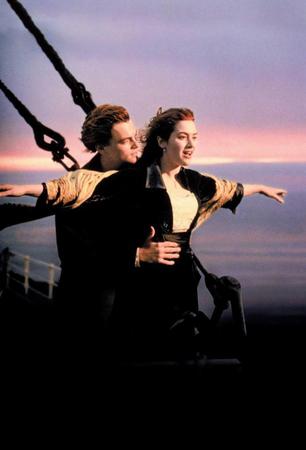 映画「タイタニック」のワンシーン