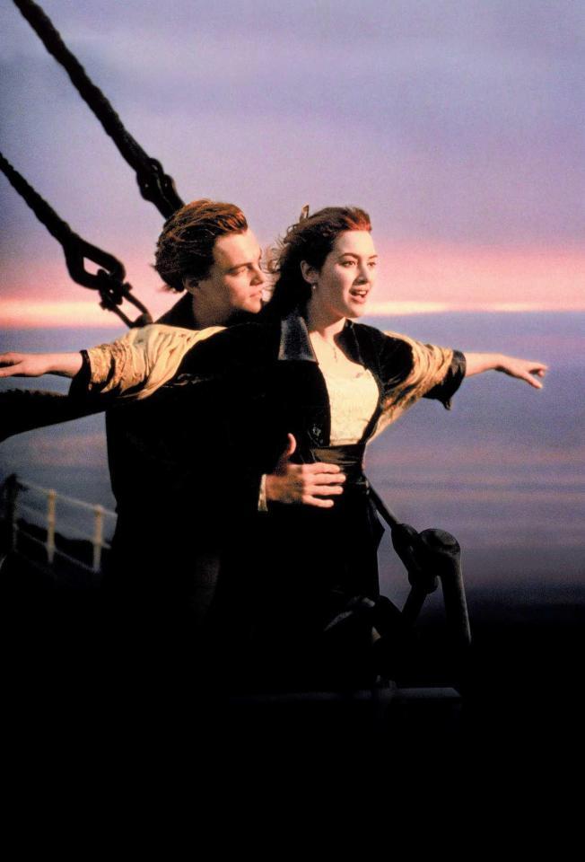 映画「タイタニック」のワンシーン