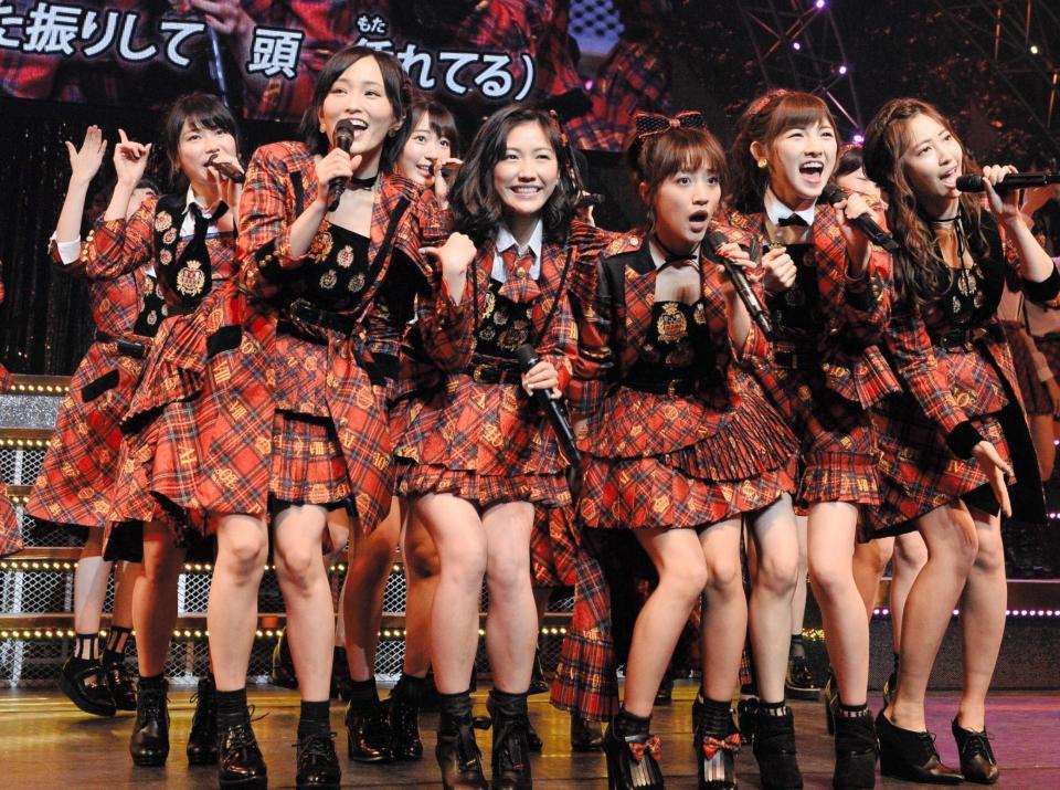 　リクアワ単独公演の最終日でファンを盛り上げるＡＫＢ４８＝東京ドームシティホール