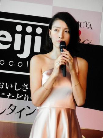 「ＳＨＩＢＵＹＡ　ｄｅ　バレンタイン」開催発表会で仕事復帰した木下優樹菜＝東京・渋谷ヒカリエ