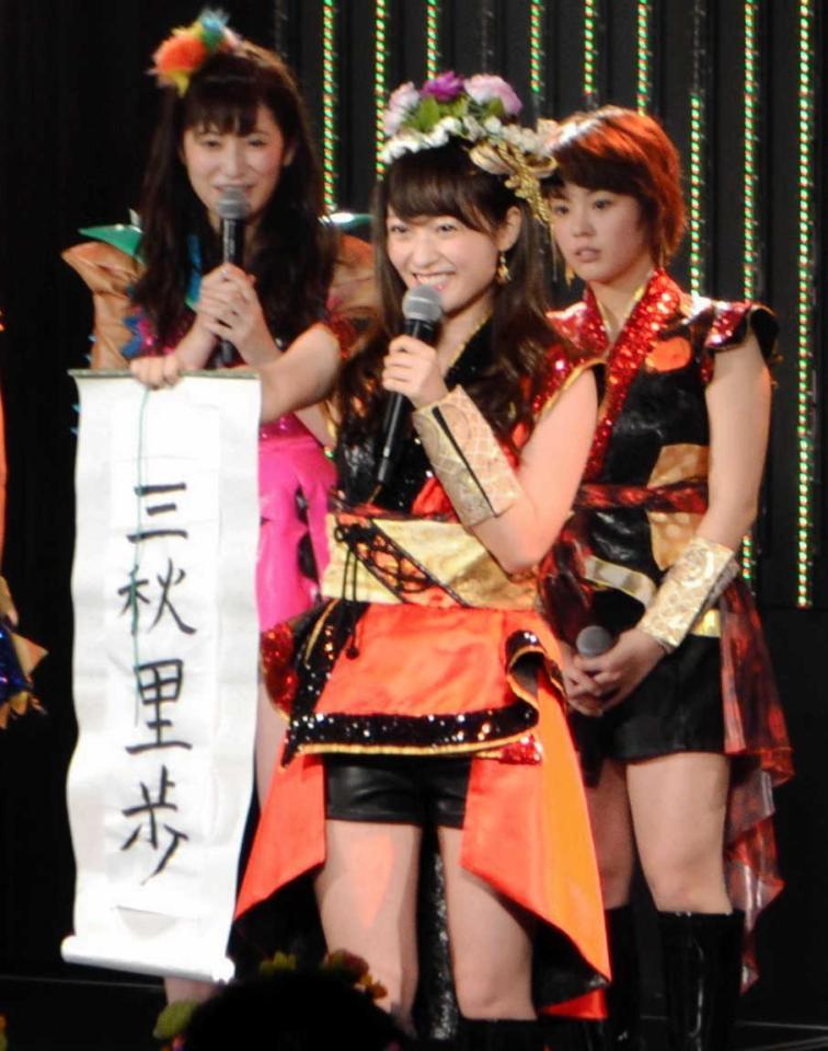 卒業公演で改名を発表した小谷里歩