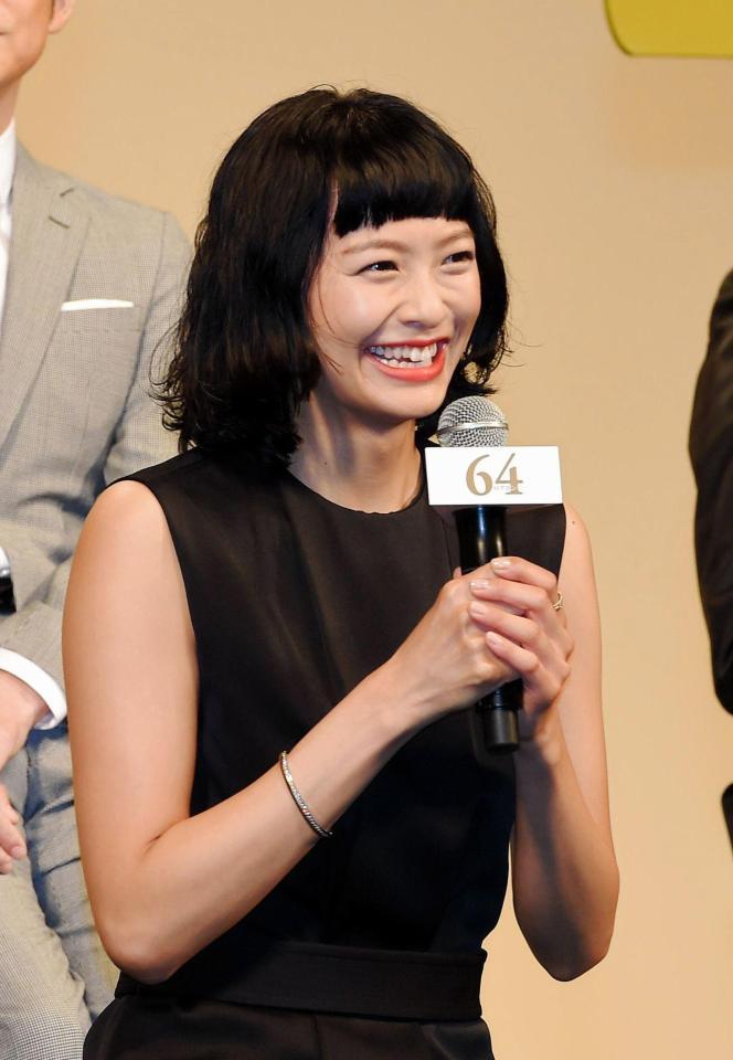 映画「６４」の魅力を語った栄倉奈々＝東京国際フォーラム（撮影・堀内翔）