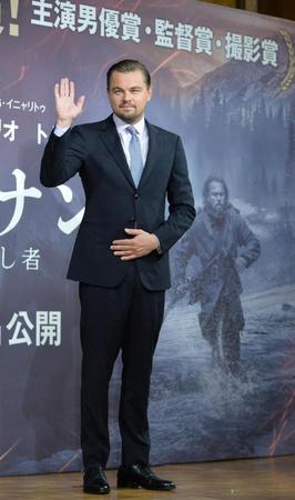 来日記者会見を行ったレオナルド・ディカプリオ＝ザ・リッツ・カールトン東京