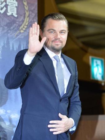来日記者会見を行ったレオナルド・ディカプリオ＝ザ・リッツ・カールトン東京