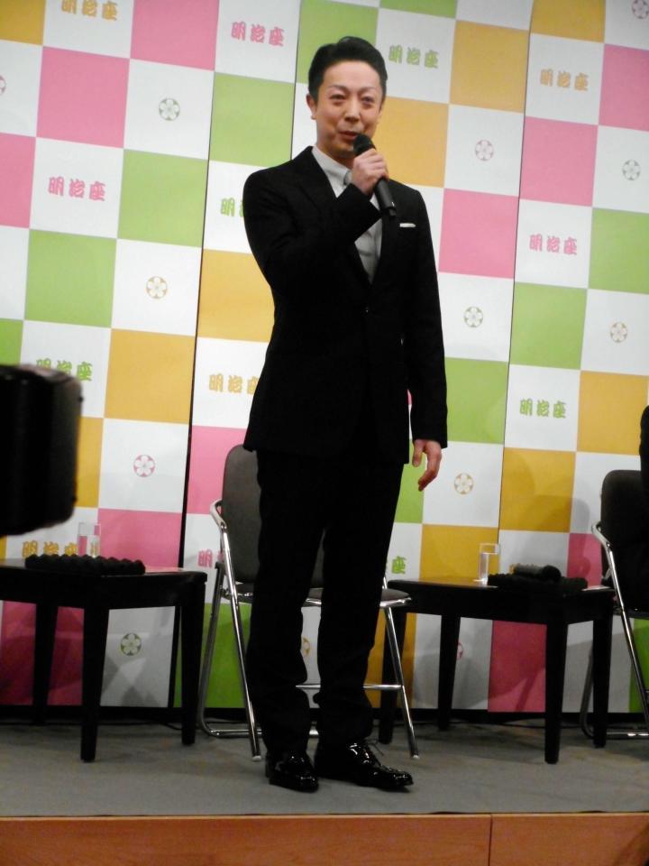 明治座　四月花形歌舞伎」の制作発表を行った尾上菊之助＝東京・歌舞伎座ギャラリー