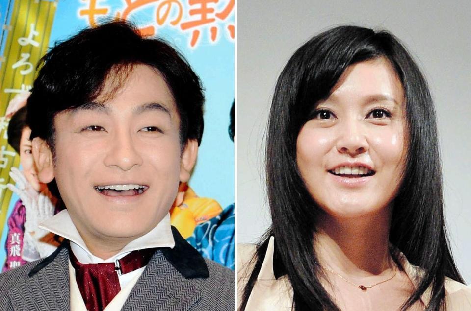 結婚を発表した片岡愛之助（左）と藤原紀香