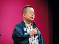 桂文珍的ココロ　神保町大阪文化祭」の開催会見に登場した桂文珍＝東京・神保町花月