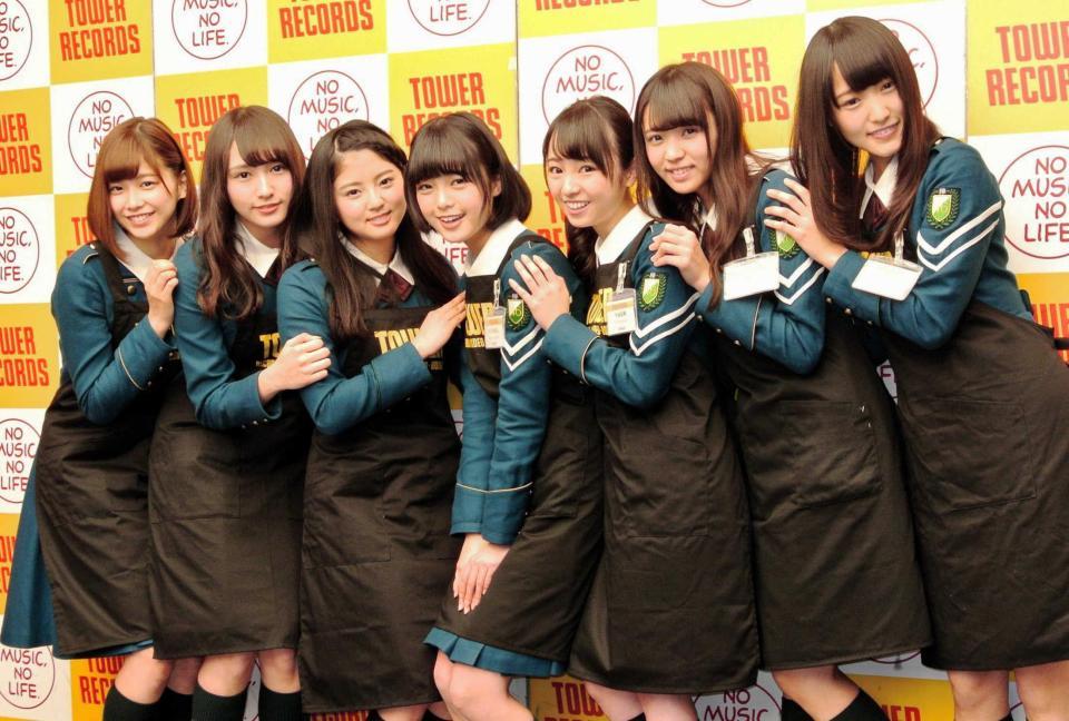 　「４・６」にＣＤデビューを果たした欅坂４６＝東京・渋谷