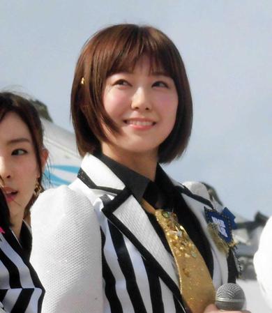 　ショートカット姿を披露したＮＭＢ４８・渡辺美優紀＝沖縄・那覇市内