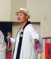 ２年ぶりのワンマンライブを行ったＥＴ－ＫＩＮＧのリーダー・いときん＝大阪市の大阪城野外音楽堂