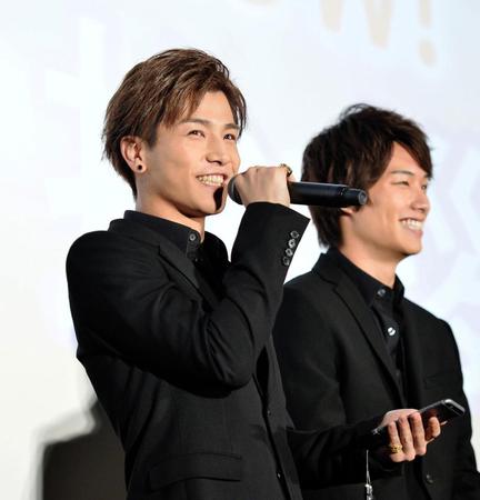 笑顔で映画をＰＲする岩田剛典＝東京・丸の内ピカデリー（撮影・園田高夫）