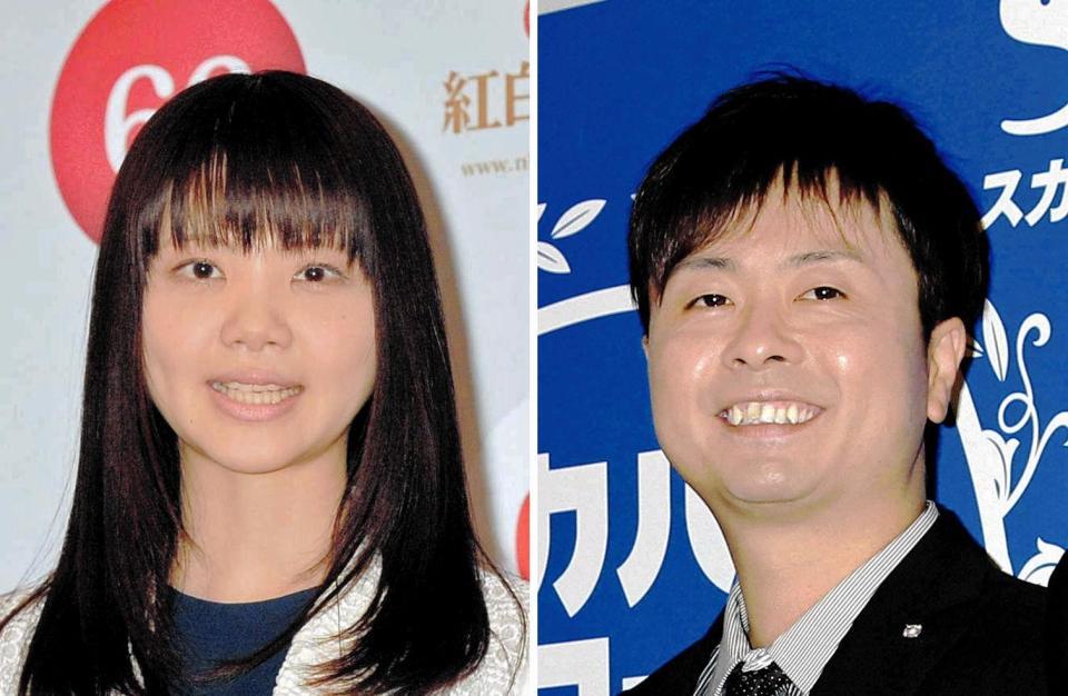 いきものがかりの吉岡聖恵（左）と河本準一