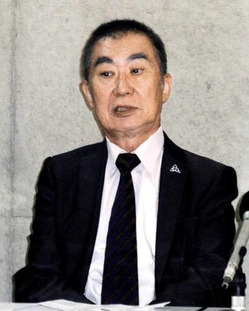 　上方落語協会会長の勇退を表明した桂文枝＝大阪市内
