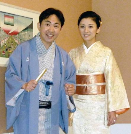 　オメデタが分かった林家三平・国分佐智子夫妻