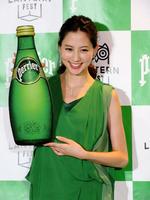 ペリエのイベントに登場した河北麻友子＝都内