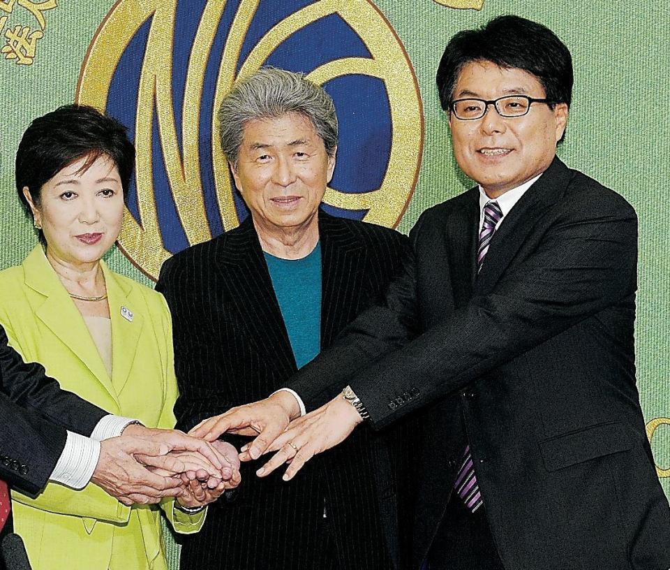 　都知事選有力候補の（左から）小池百合子氏、鳥越俊太郎氏、増田寛也氏