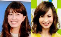 里田まい（左）と優木まおみ　