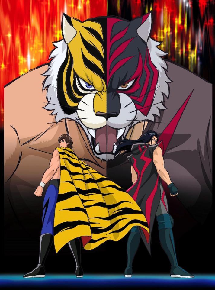 「新タイガーマスク」（左）と「タイガー・ザ・ダーク」（©梶原一騎・辻なおき／講談社　（Ｃ）テレビ朝日・東映アニメーション）  