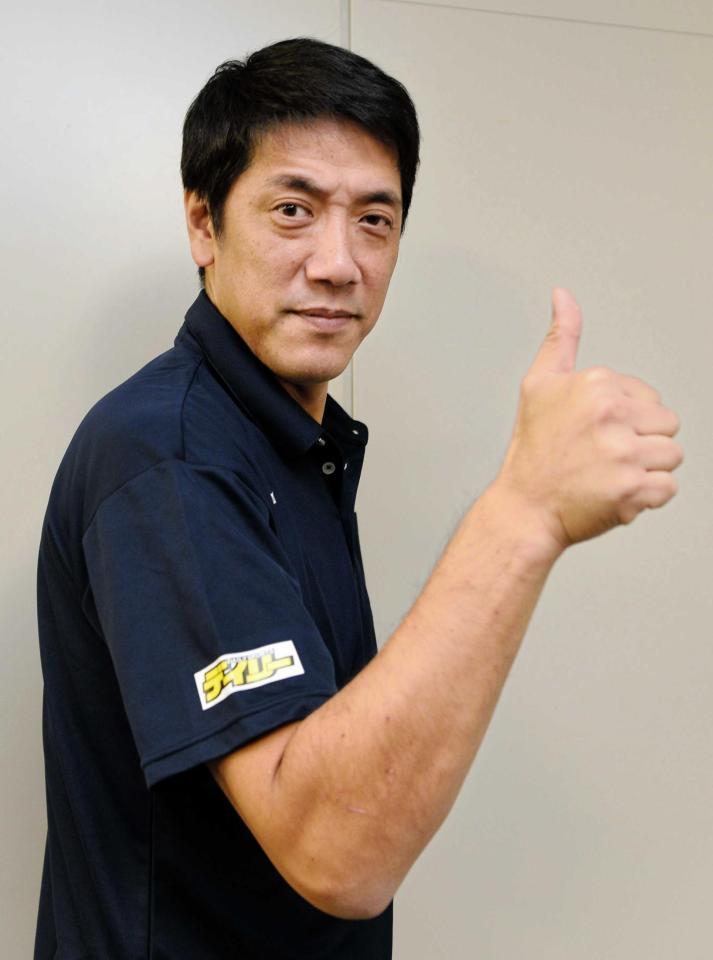 　「日本ｅスポーツリーグ」の日本開幕へ意気込む嶋尾康史＝東京都江東区のデイリースポーツ