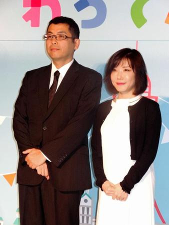 会見に出席した制作統括・後藤高久氏（左）と脚本を担当する吉田智子氏＝大阪市内