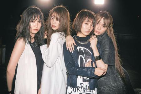 　川谷絵音から提供された新曲を発売する「夢みるアドレセンス」の（左から）京佳、志田友美、荻野可鈴、山田朱莉