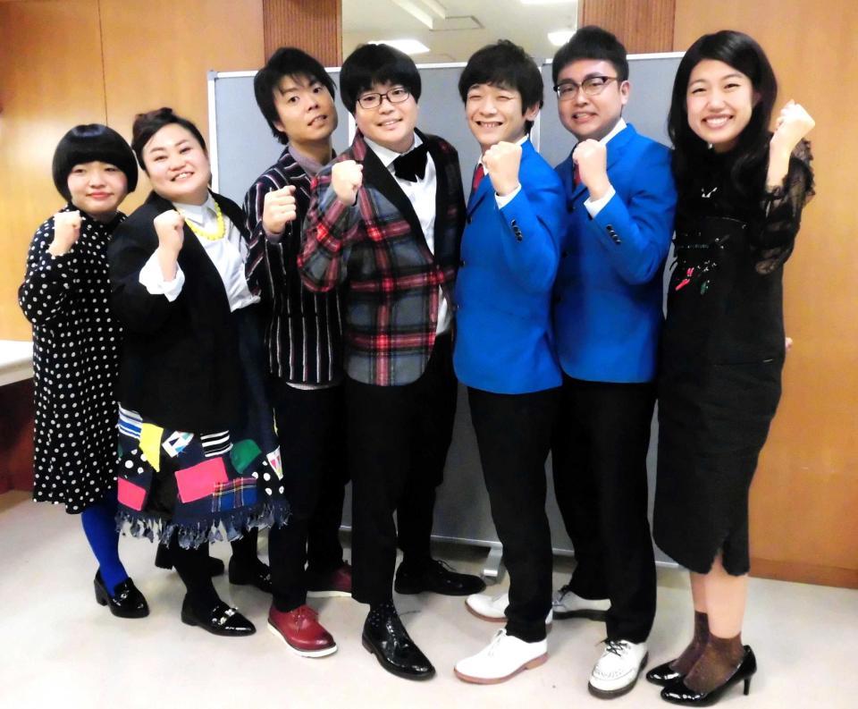 　（左から）ライス・田所仁、関町知弘、銀シャリ・鰻和弘、橋本直＝東京・ＴＢＳ