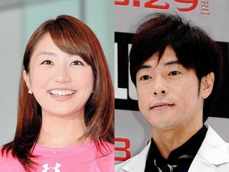 ２０１７年上半期にも結婚する陣内智則（右）とフジテレビ・松村未央アナ