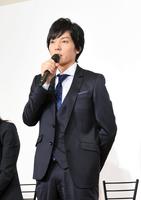 制作発表会見で意気込みを語る山村隆太＝東京・フジテレビ湾岸スタジオ（撮影・開出牧）