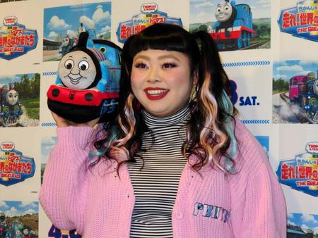 女性らしいかわいい声でアフレコを行った渡辺直美＝東京・笹塚