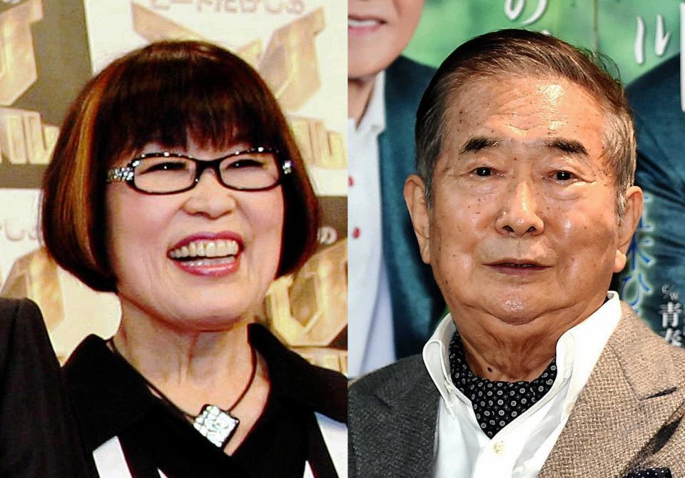 田嶋陽子氏（左）と石原慎太郎氏