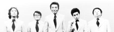 　（左から）志村、仲本、いかりや長介さん、加藤、高木