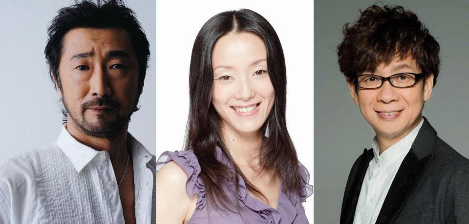 ハリウッド版の日本語吹き替えでも声優を務める（左から）大塚明夫、田中敦子、山寺宏一