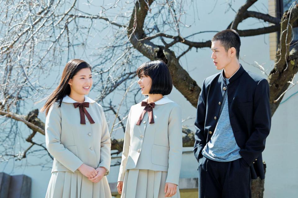 「心が叫びたがってるんだ。」に出演する（左から）石井杏奈、芳根京子、寛一郎