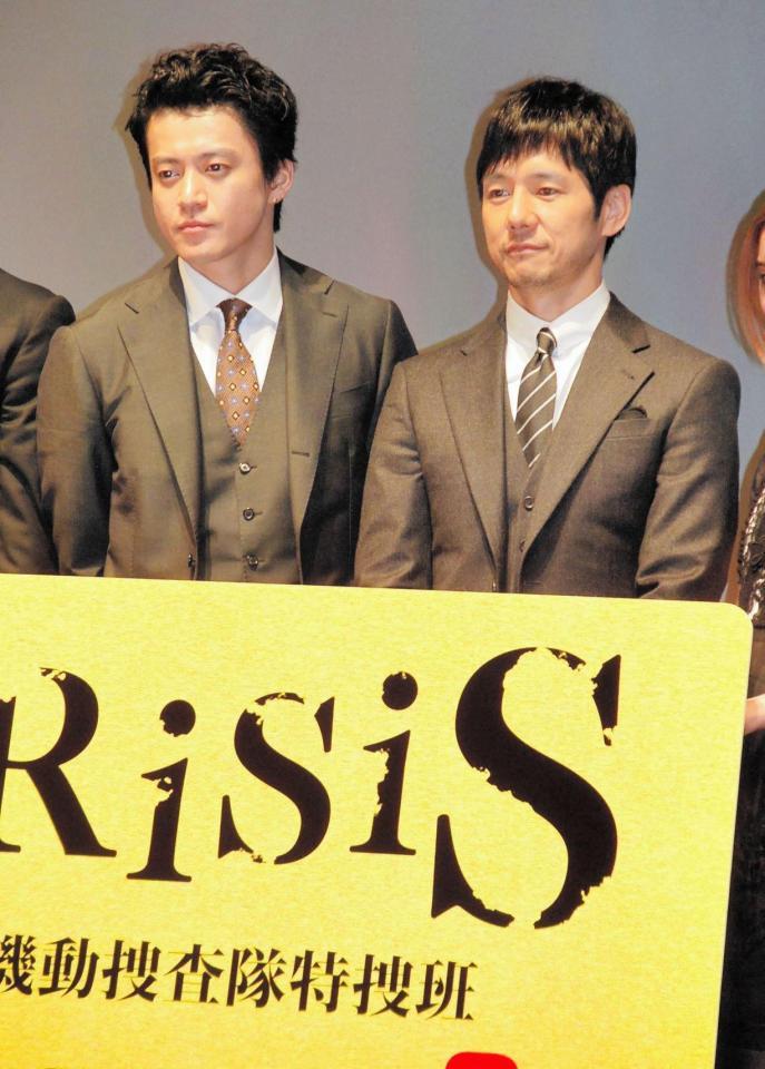 海外から評価を得たドラマで共演した小栗旬（左）と西島秀俊＝東京・ユナイテッド・シネマ豊洲