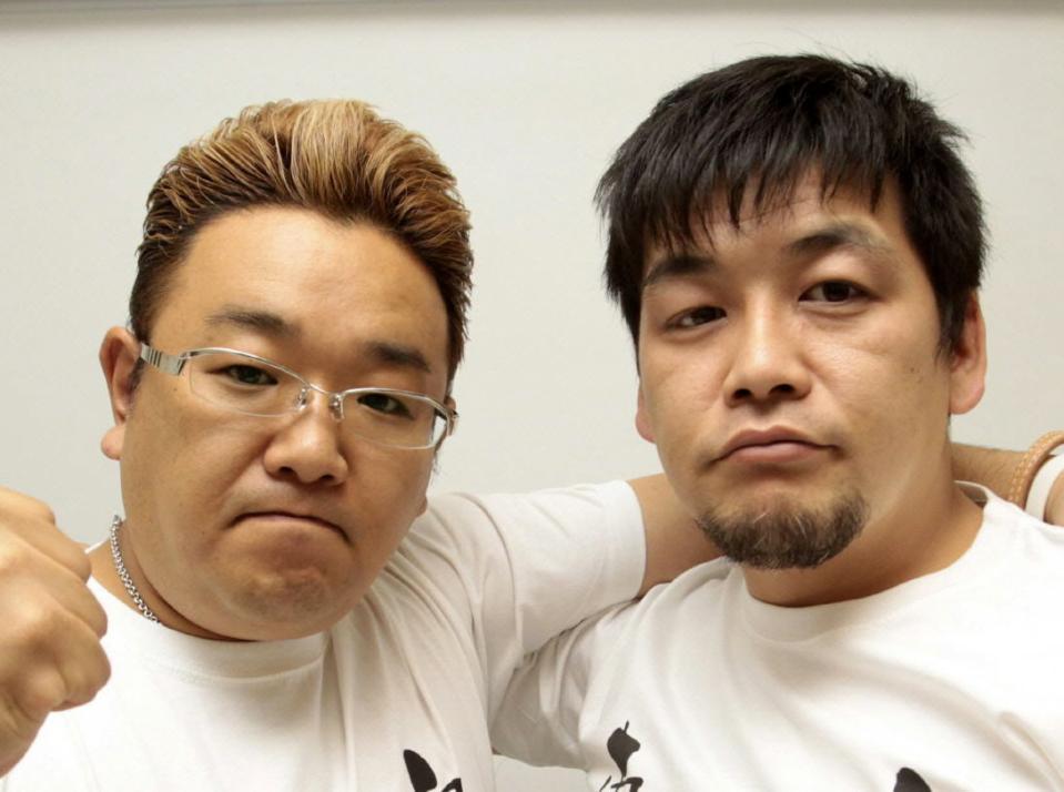 　サンドウィッチマンの伊達みきお（左）と富澤たけし