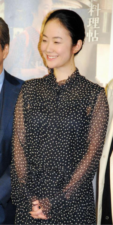 ドラマで鰹を捌いた黒木華＝東京・ＮＨＫ