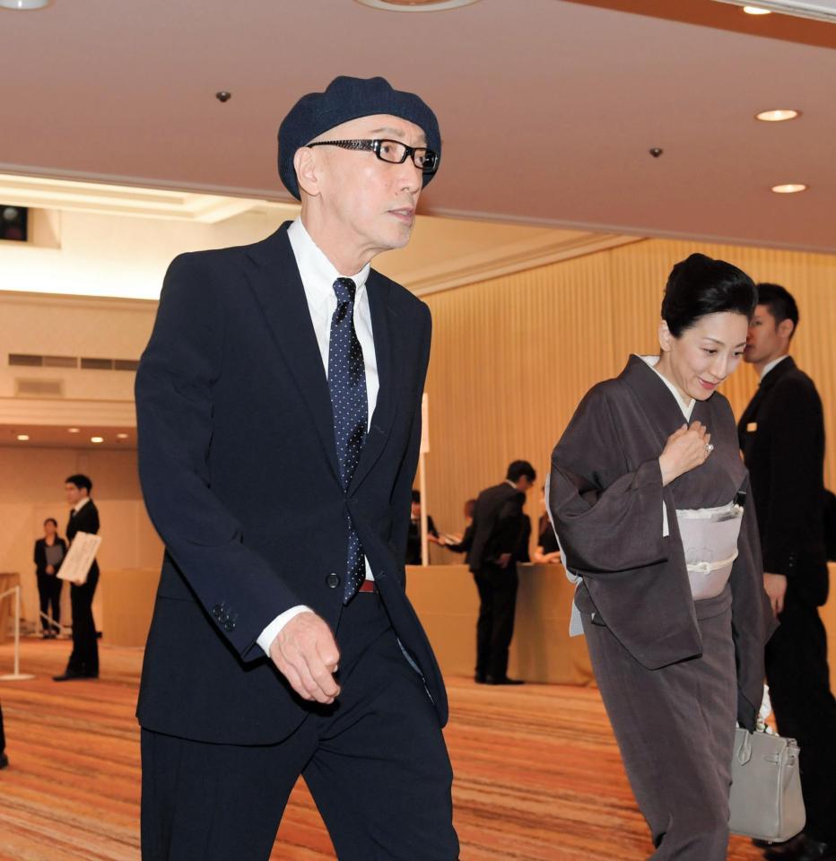 偲ぶ会に出席したテリー伊藤＝都内のホテル（撮影・金田祐二）