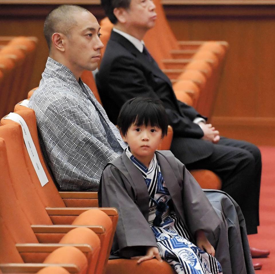 市川海老蔵と長男の勸玄くん