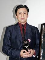 シネマ歌舞伎「阿弖流為　アテルイ」の舞台挨拶を行った市川染五郎＝大阪市内