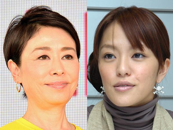 安藤優子（左）と今井絵理子議員