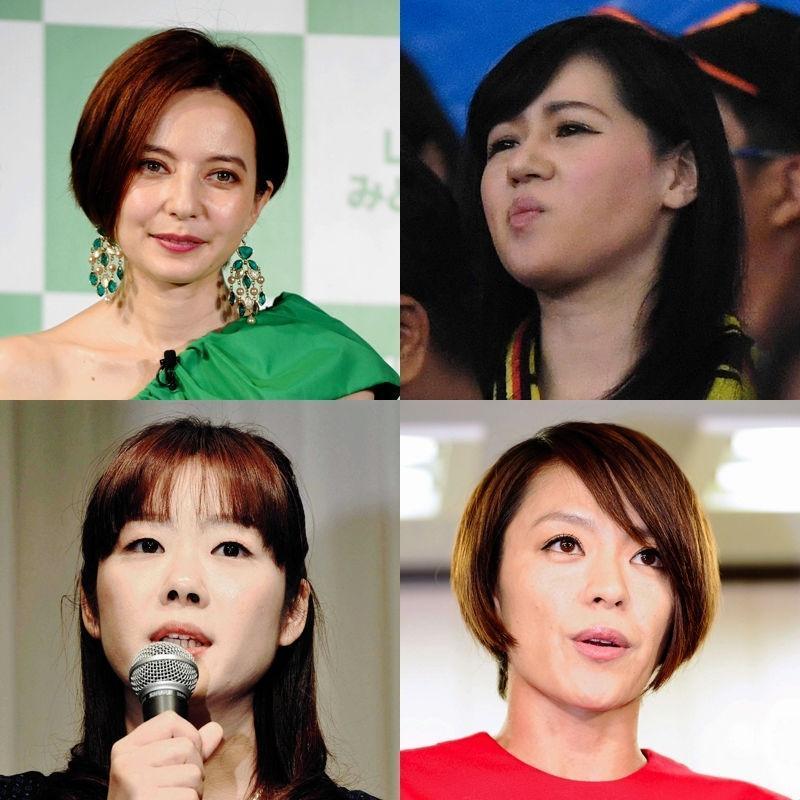　「８３年組」の（右上から時計回りに）上西小百合氏、今井絵理子氏、小保方晴子氏、ベッキー