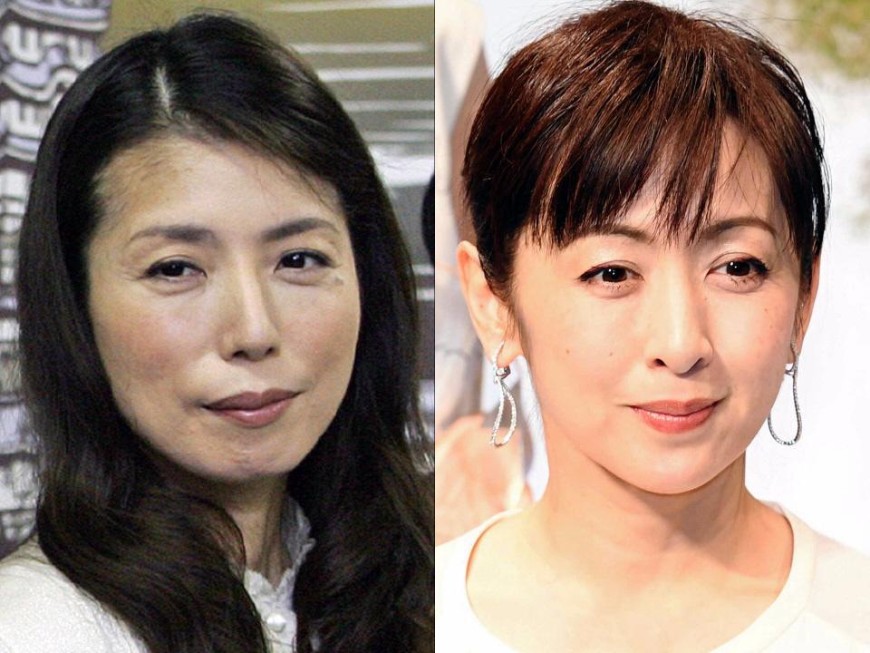 高橋ひとみ（左）と斉藤由貴