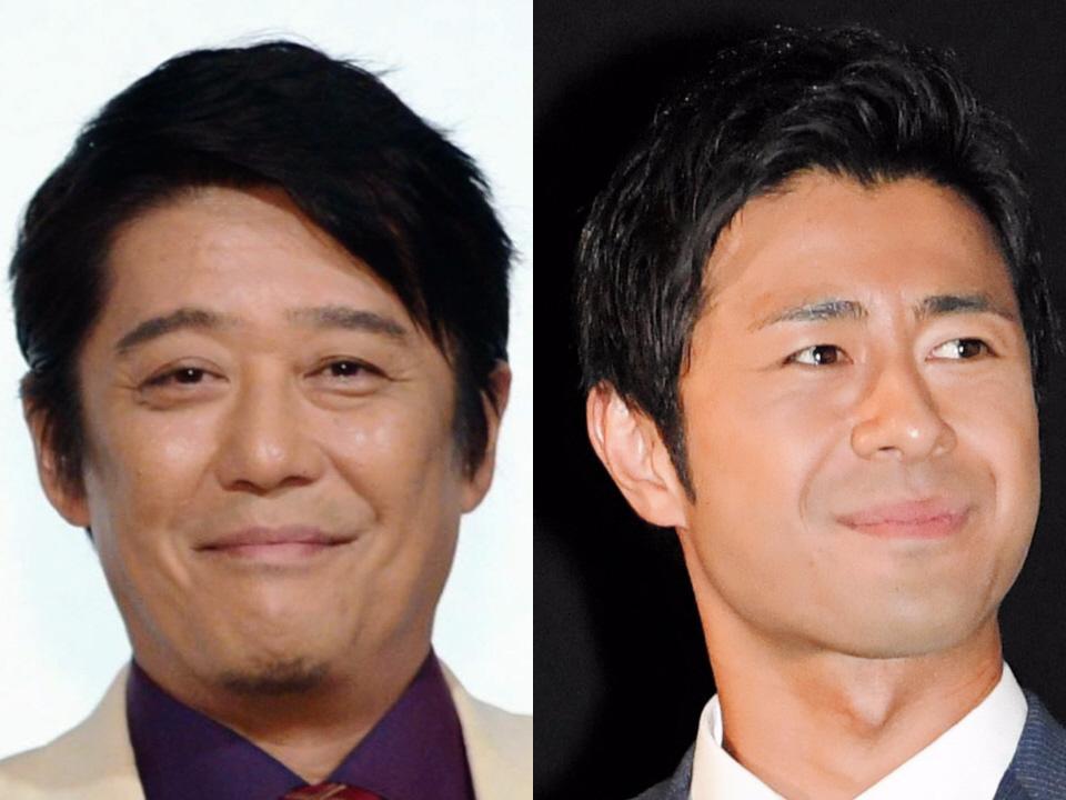 坂上忍（左）と榎並大二郎アナウンサー